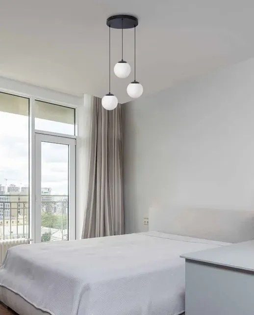 Lampa wisząca nad stół ze szklanymi kloszami - S761 K4-S04