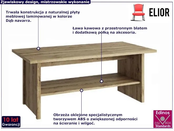 Ława kawowa z półką - Salmi 3X
