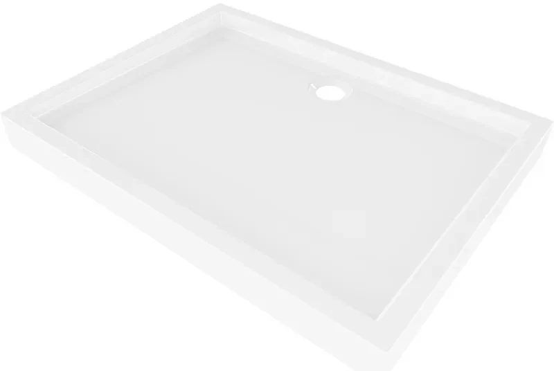 Mexen Flow+ brodzik prostokątny 110 x 70 cm, biały połysk - 46R107011H