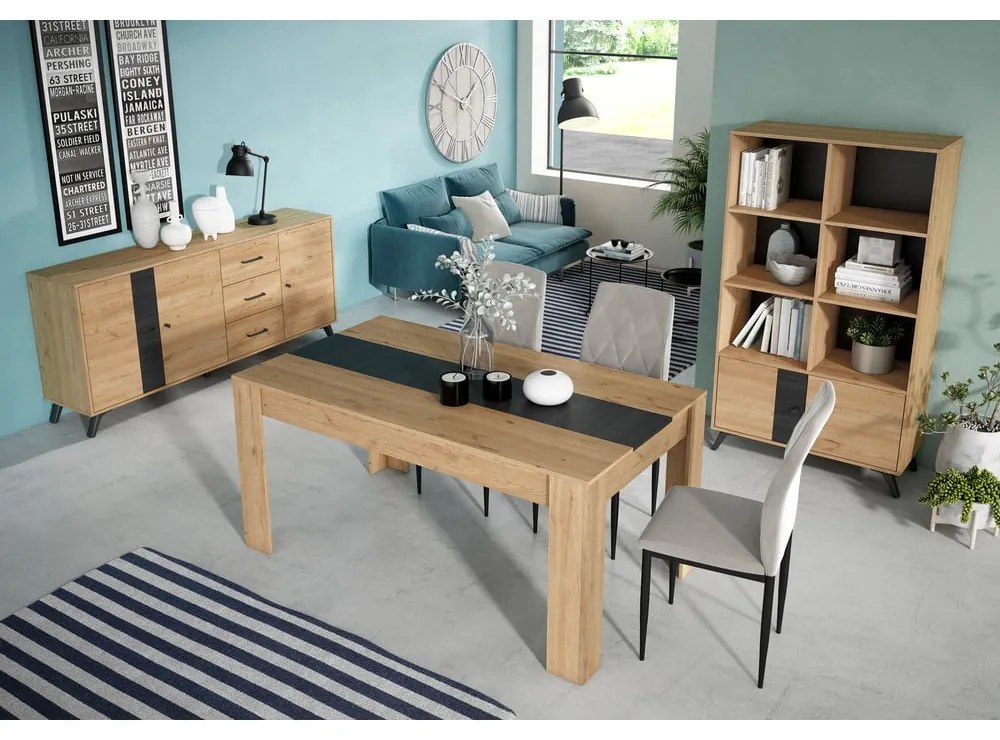 Stół w dekorze sosny 90x160 cm Natura – Marckeric