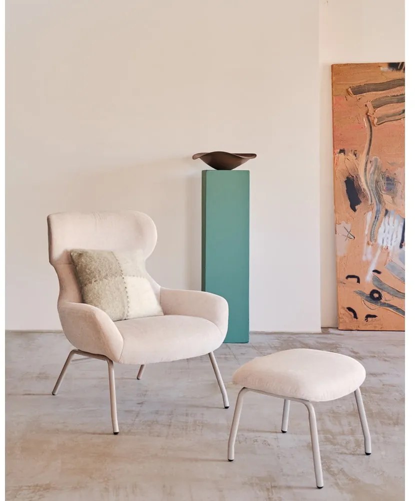 Beżowy puf Belina – Kave Home