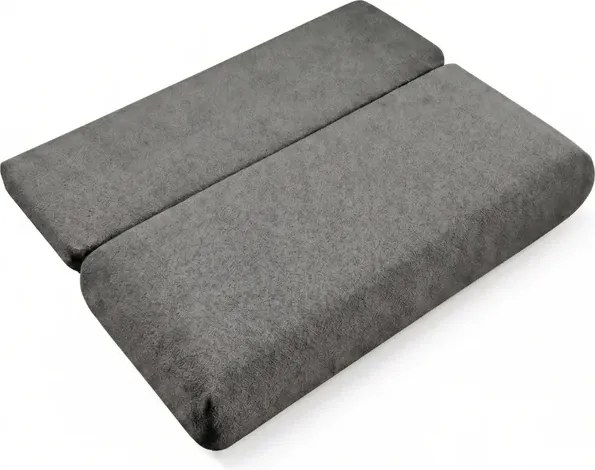 Sofa BASE Rozkładana Dwuosobowa Ciemnoszara Boucle Japandi