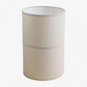 Abażur Z Bawełny Pochodzącej Z Olinda Gardenia Biel & Ø25 Cm - Sklum