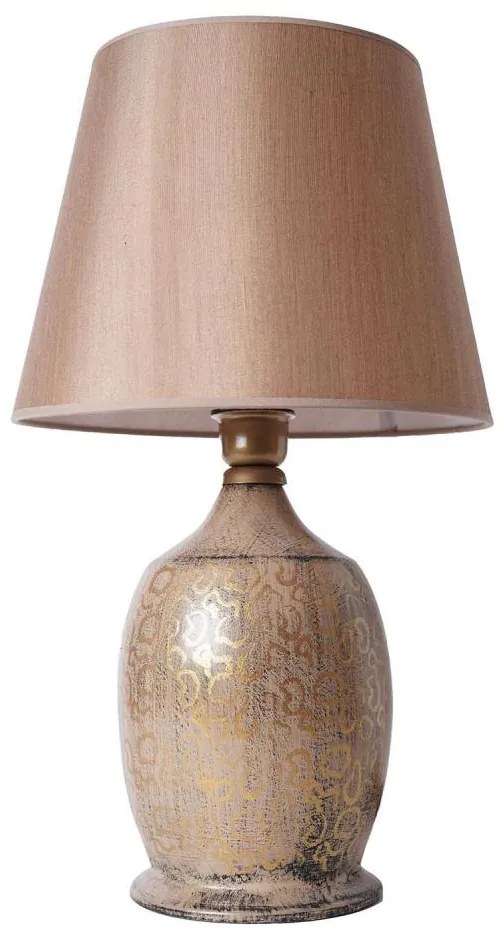 Lampa stołowa RAMZES 1xE27/40W/230V brązowa