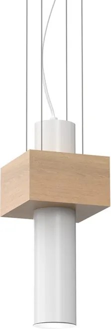Lampa Sufitowa Wisząca biała WEST WHITE 1xGU10