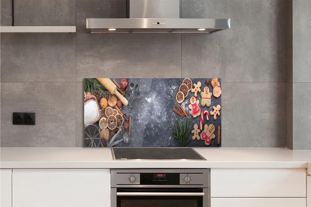 Szklany Panel Świąteczne Wypieki w Mące