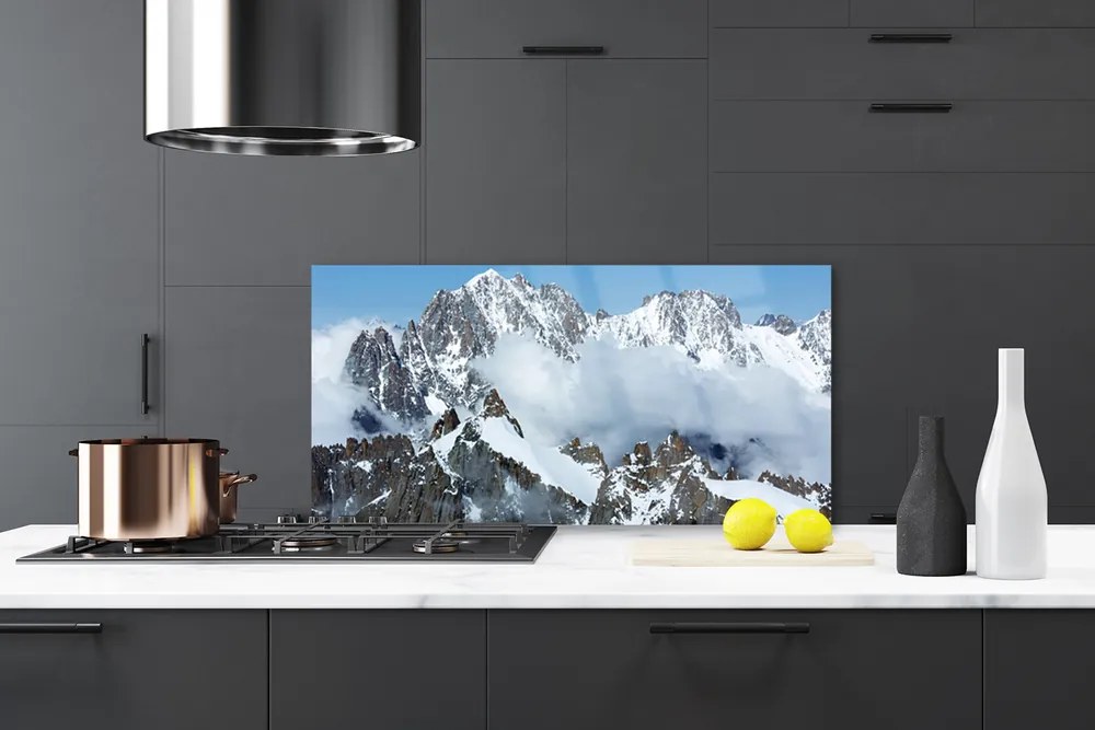 Szkło Ozdobne do Kuchni Majestatyczne Szczyty Górskie