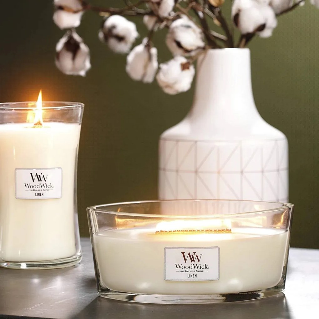 WoodWick Świeca zapachowa Linen, 453 g