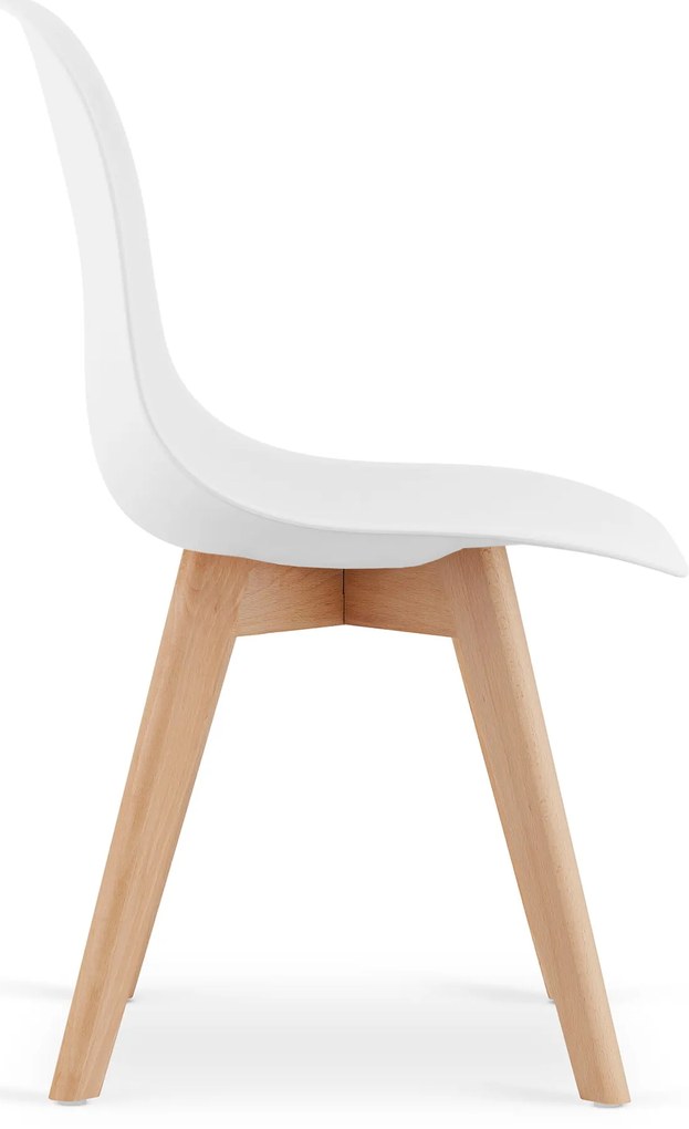 Zestaw jadalniany 1 + 4, biały stół ADRIA 120x80 cm + białe krzesło KITO