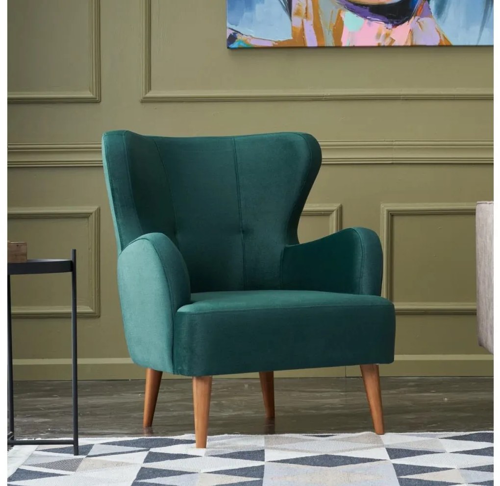 Fotel uszak NEKO zielony