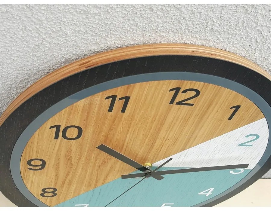 Zegar ścienny nowoczesny z cichym mechanizmem do salonu sypialni okrągły
