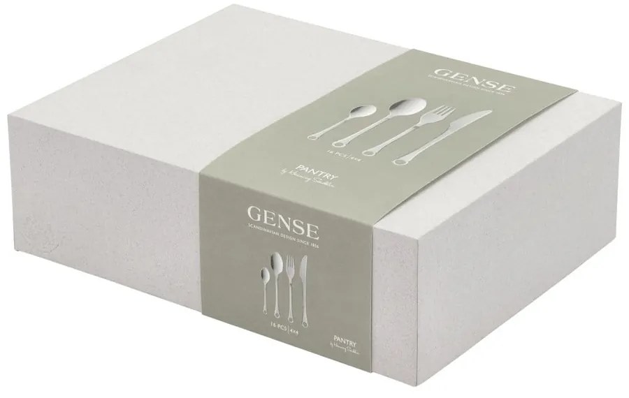 Sztućce 16 szt. ze stali nierdzewnej w kolorze srebra Pantry – Gense