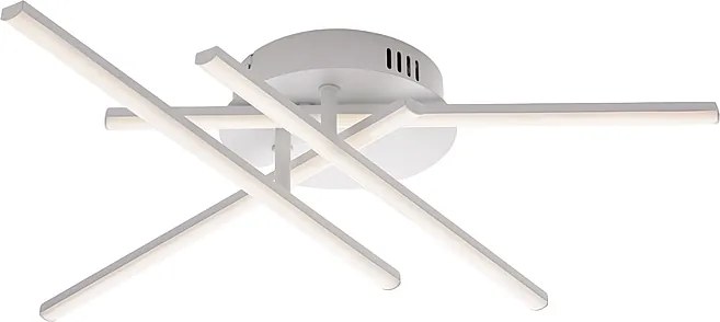 Lampa sufitowa Mikado z metalu i lakierowanego na biało aluminium ze zintegrowaną diodą LED .10 Ø65 BL276-PBC