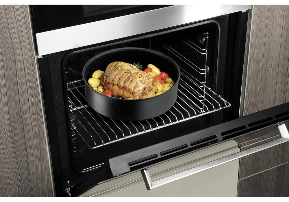 Garnki zestaw z nieprzywierającą powierzchnią/z odpinaną rączką 3 szt. aluminiowe odpowiednie na indukcję INGENIO Black stone L3998902 – Tefal