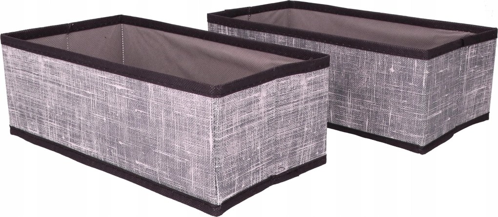 Organizer tekstylny Granatowy 28x14x10 cm komplet 2 sztuk do domu biura