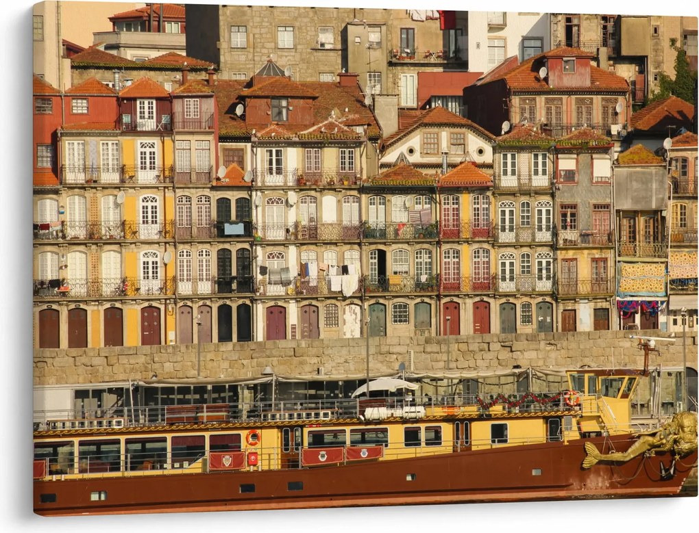Obraz - Dzielnica Waterfront, Portugalia (70x50 cm)