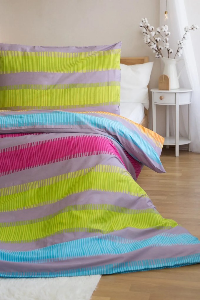 PrzytulneMieszkanie.pl PrzytulneMieszkanie.pl Pościel bawełniana na 2 łóżka ELLE, kolorowa Rozmiar pościeli: 2 szt 70 x 90 cm | 2 szt 140 x 200 cm