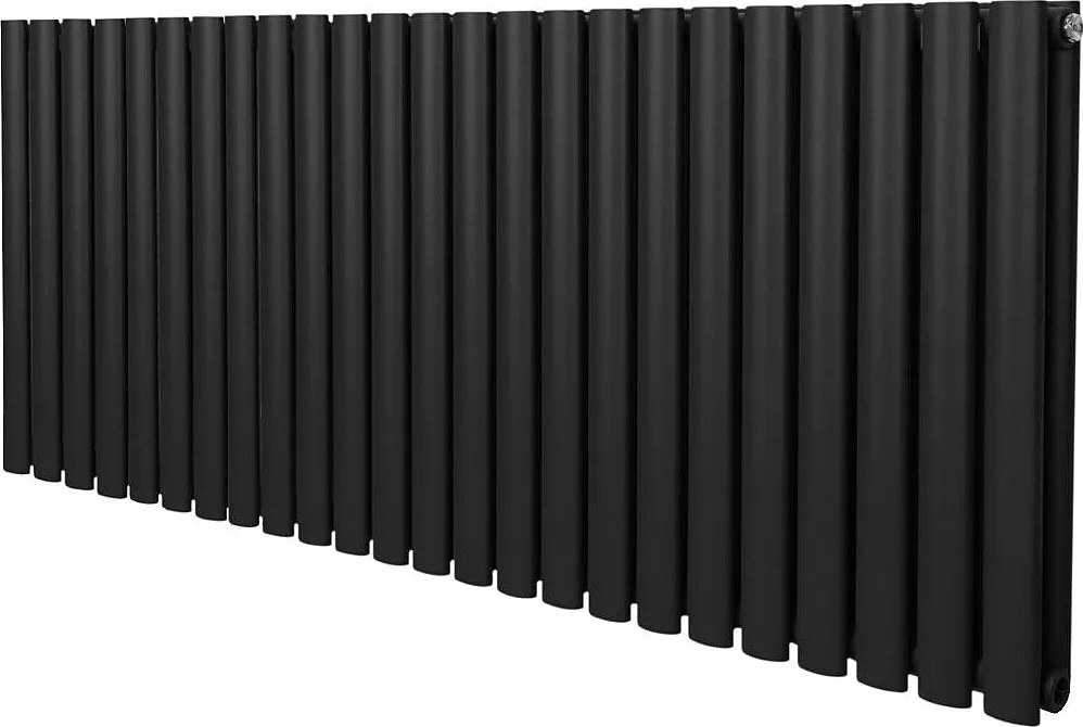 Grzejnik kolumnowy owalny – 600 mm x 1440 mm – czarny