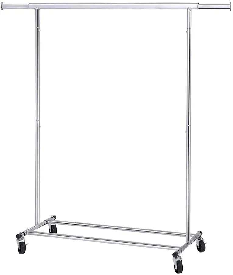 Metalowy wieszak na 4 kółkach do garderoby S7-B04