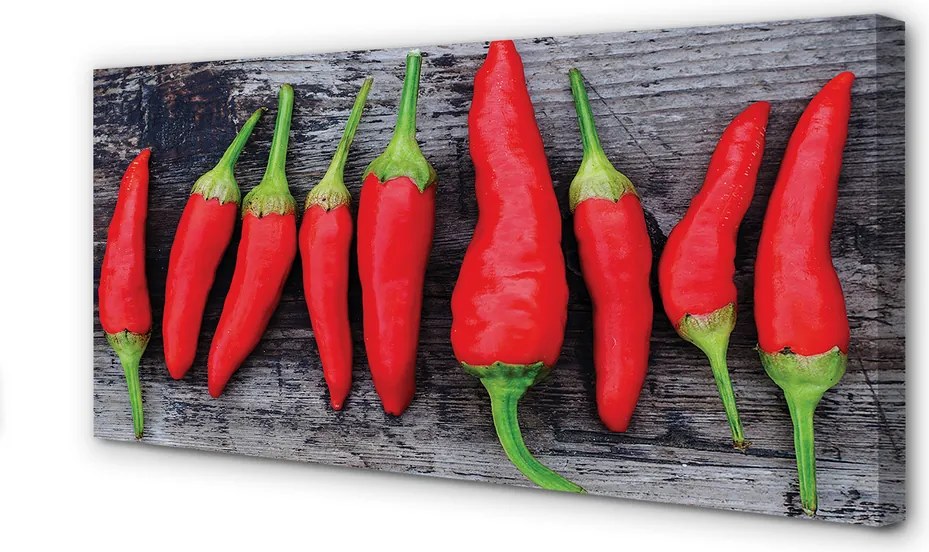Fotoobraz na płótnie Ostre Czerwone Papryczki