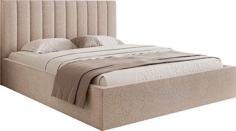 Łóżko tapicerowane NASTA SLIM z pojemnikiem na pościel