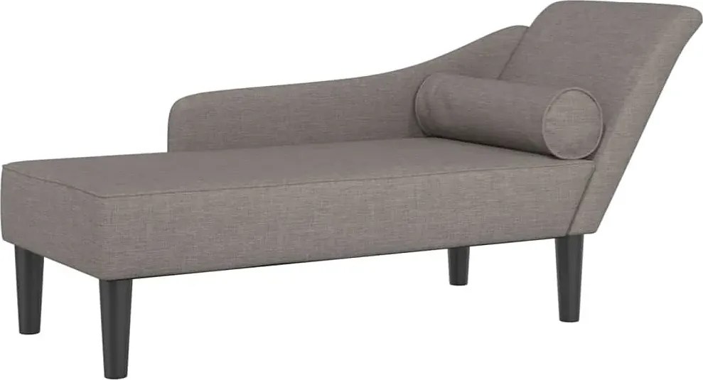 Leżanka do salonu na drewnianych nóżkach taupe C3-P98