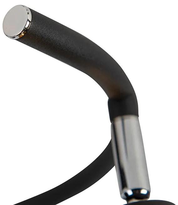 Nowoczesna lampa sufitowa czarna 3-światłowa - Lofty Nowoczesny Oswietlenie wewnetrzne