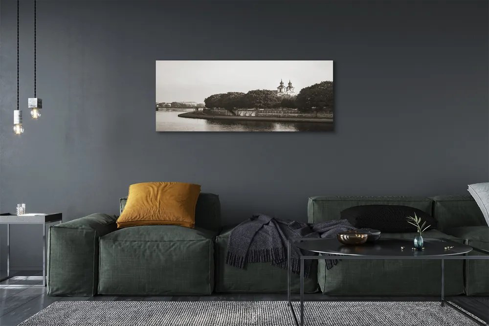 Obraz drukowany na płótnie Most na Wiśle w Krakowie