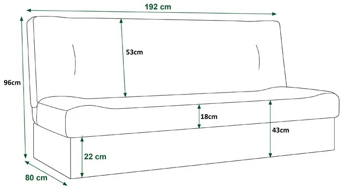 Jasnoszara Tapicerowana Wersalka Dwuosobowa A5-A73