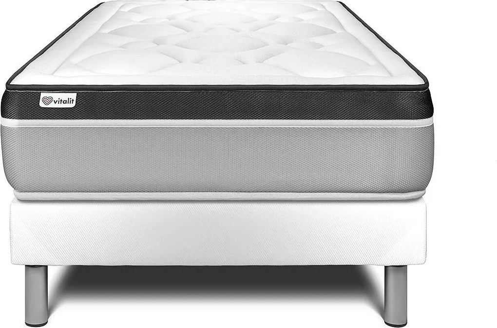 lózka z materacem VITAL ERGO 120 x 200 cm Rama lózka Bialy
