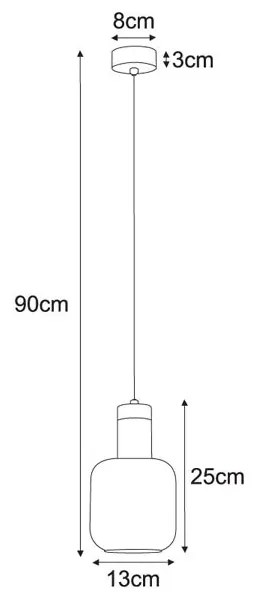 Pojedyncza punktowa lampa wisząca - 11X A554 S6-D17