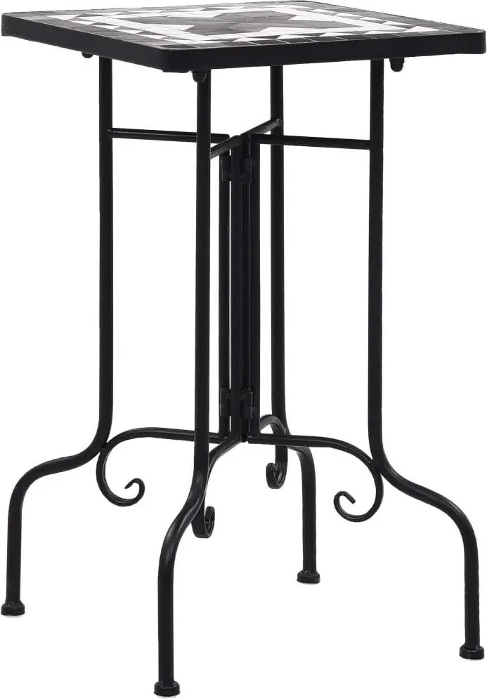 Czarno-biały stolik ceramiczny K6-E07