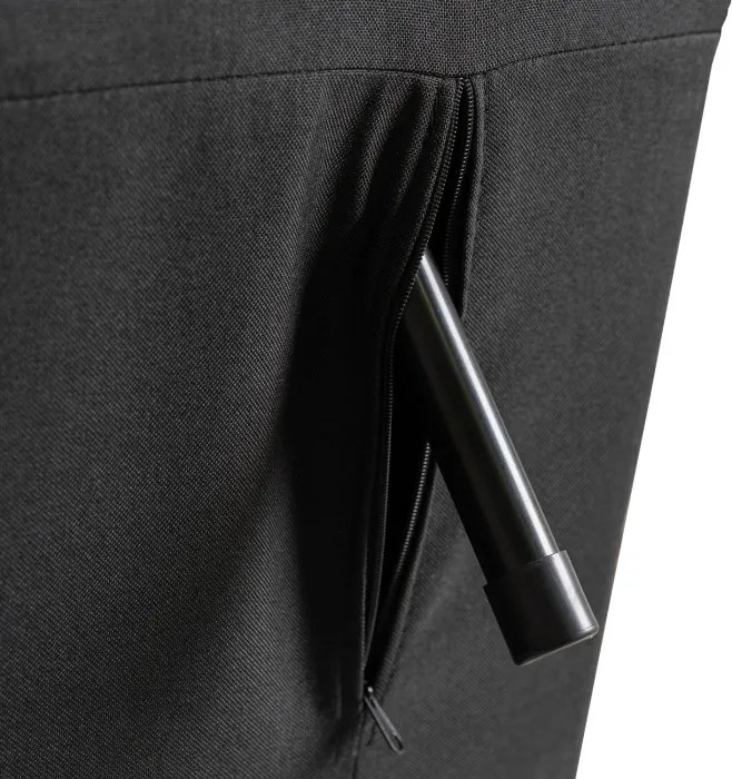 Fotel Rozkładany Leżanka Wypoczynkowy MARRY 2 do Spania Czarny