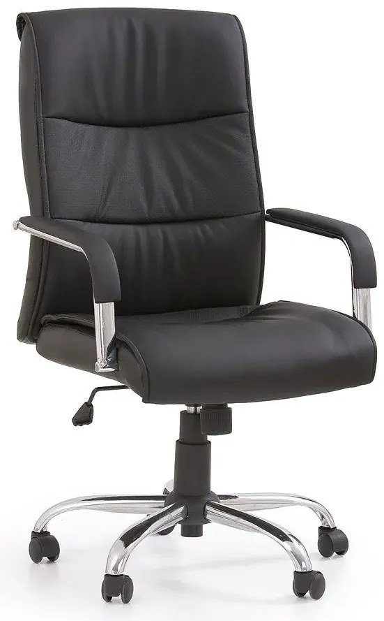 Fotel Obrotowy Czarny Tapicerowany T4-L98