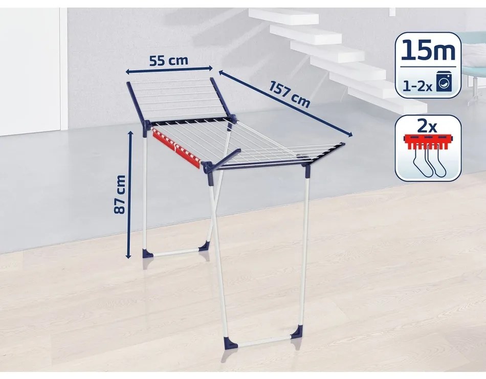 Leifheit Pegasus 150 Solid Slim suszarka do ubrań 81570