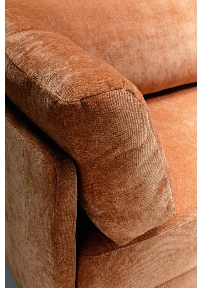 Pomarańczowa rozkładana sofa 214 cm Stiny – Sits