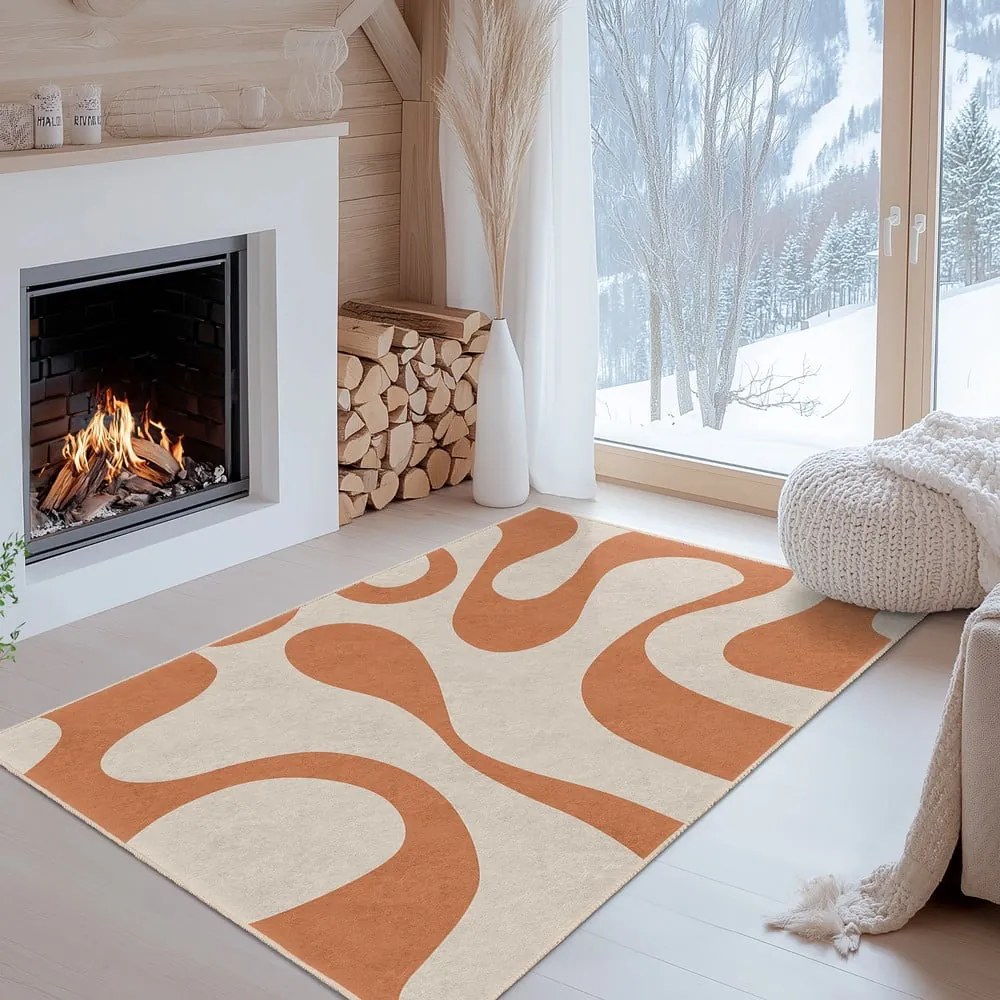 Pomarańczowy chodnik odpowiedni do prania 80x200 cm Caramel Latte – Mila Home