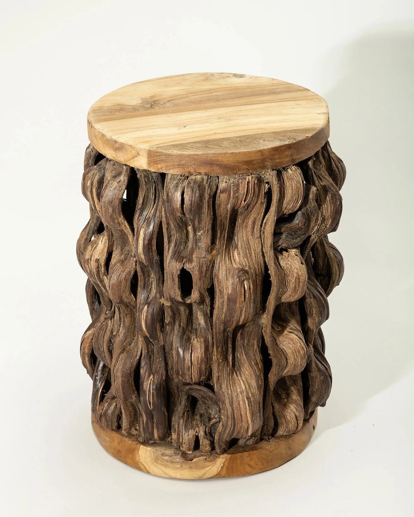 Stolik drewniany Root 35x35x46 cm