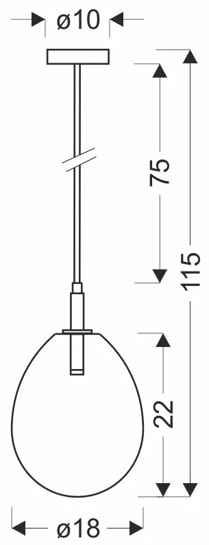 Różowa lampa wiszaca w nowoczesnym stylu - T010 - Bolik