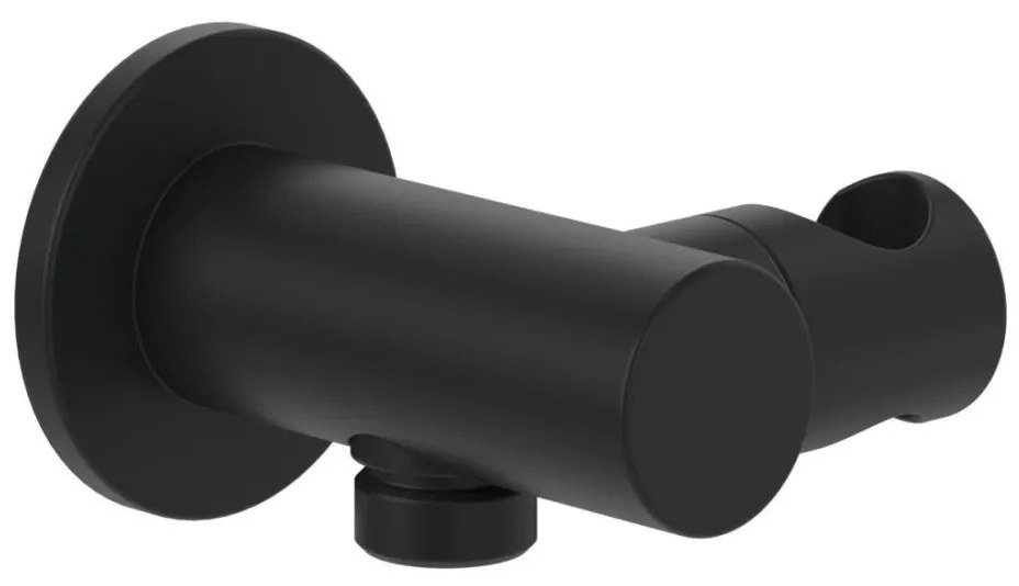 Villeroy & Boch TVC000462000K5 - Uchwyt prysznicowy z przyłączem, matowa czerń
