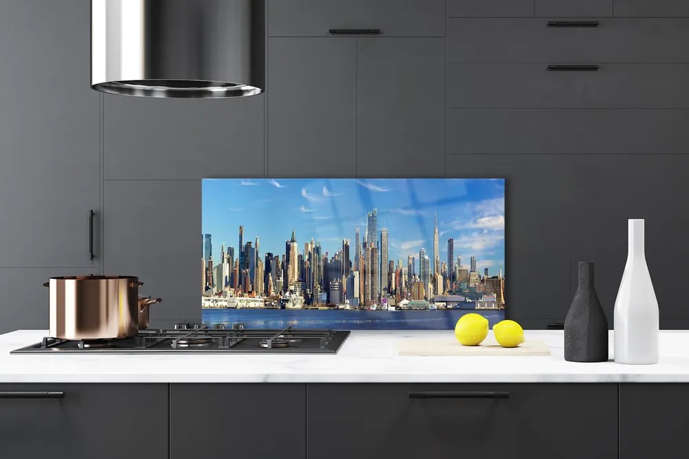 Panel nad blat kuchenny Metropolia W Świetle Dnia