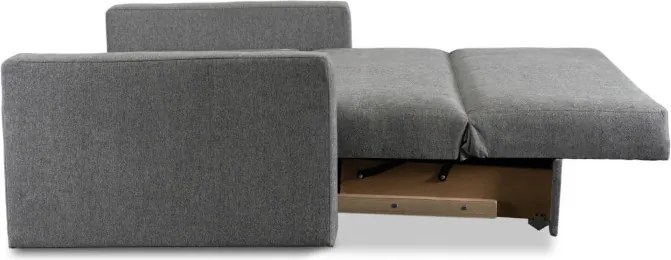 Fotel do Spania MILAN 2 Amerykanka Rozkładany Dwuosobowy Szary Nowoczesny