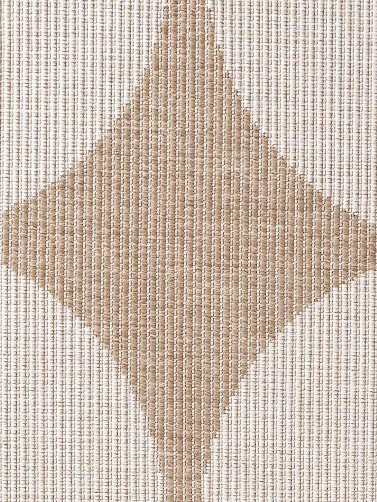 Dywan zewnętrzny dwustronny Duet kremowo-beżowy 120 cm x 170 cm