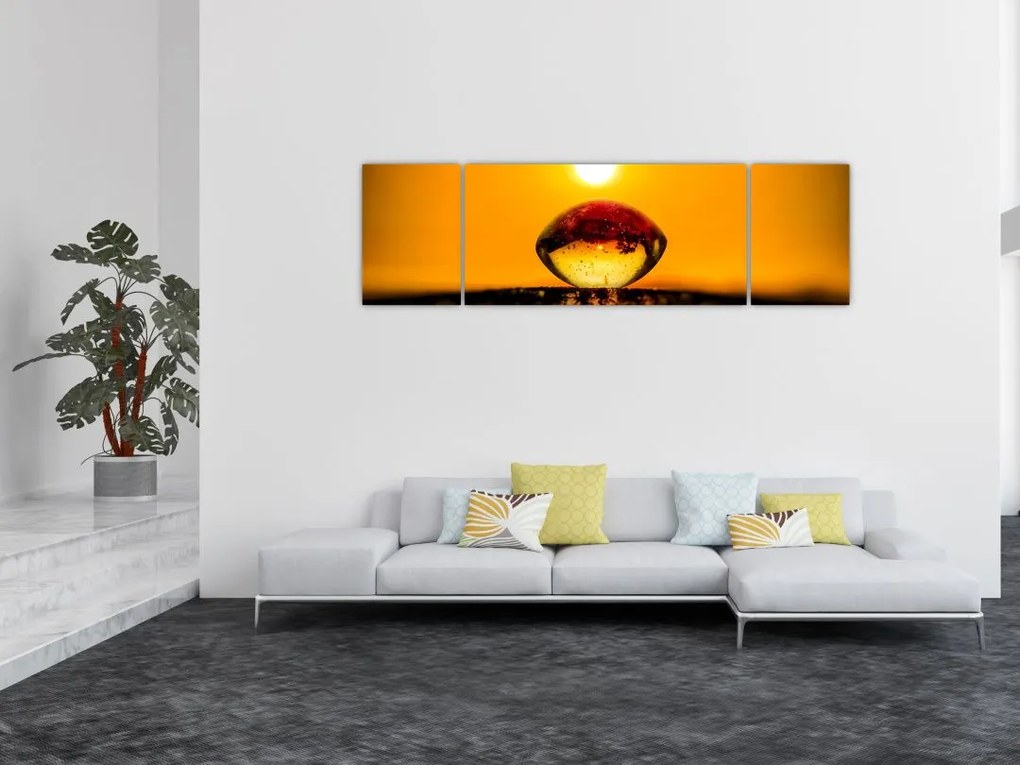 Obraz szklanej kropli (170x50 cm)
