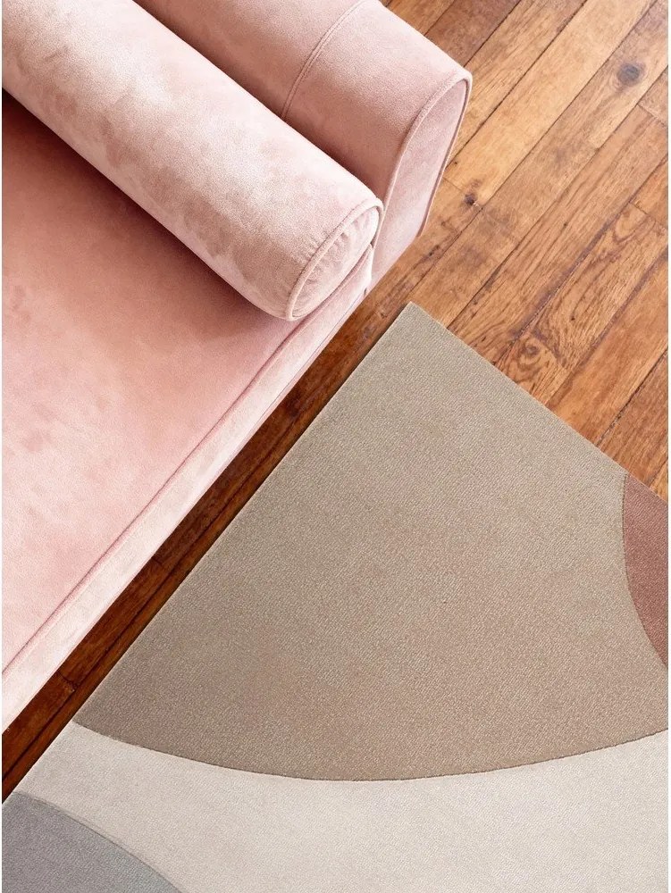 Beżowy wełniany dywan tkany ręcznie 120x170 cm Hackney Clarissa – Ted Baker