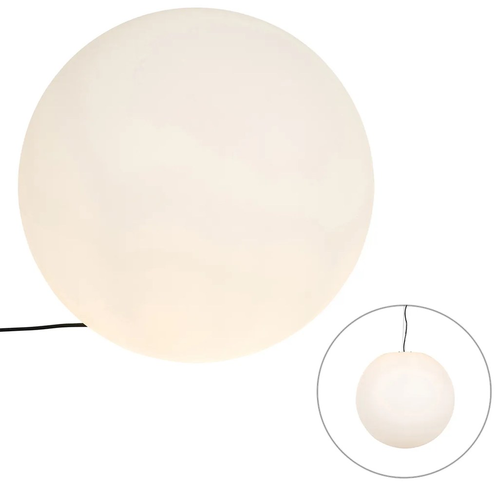 Zewnetrzna Nowoczesna lampa zewnętrzna biała 56 cm IP65 - Nura Nowoczesny Oswietlenie zewnetrzne