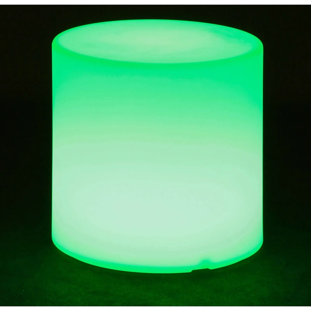 Podświetlany stołek/taboret LED, 40x40x40 cm