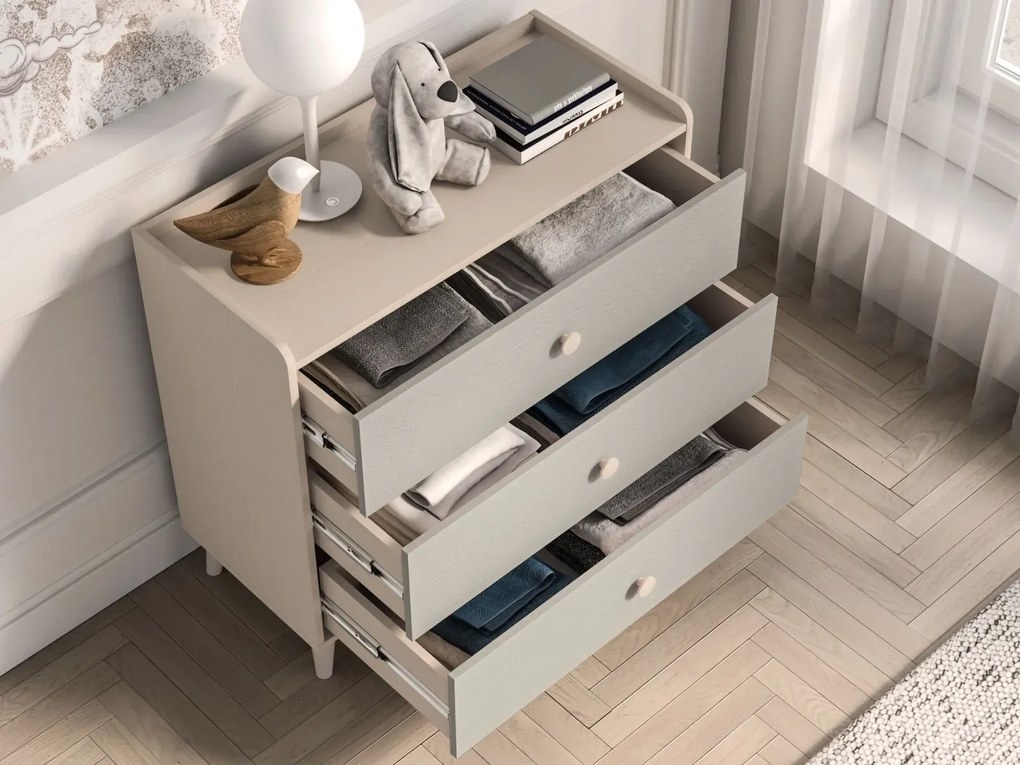 Komoda dziecięca MELLY 06 szara ML MEBLE