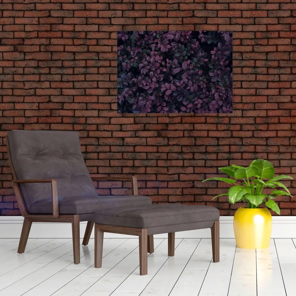 Obraz ciemnoczerwonych liści (70x50 cm)