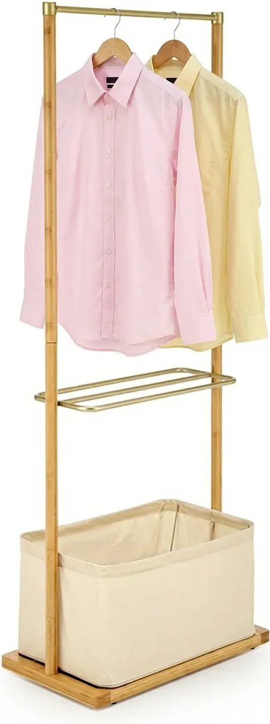 Bambusowy wieszak wolnostojący na ubrania A0-N62